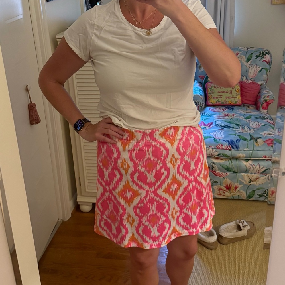 Gretchen Scott Designs Pink and Orange Skater Skort
